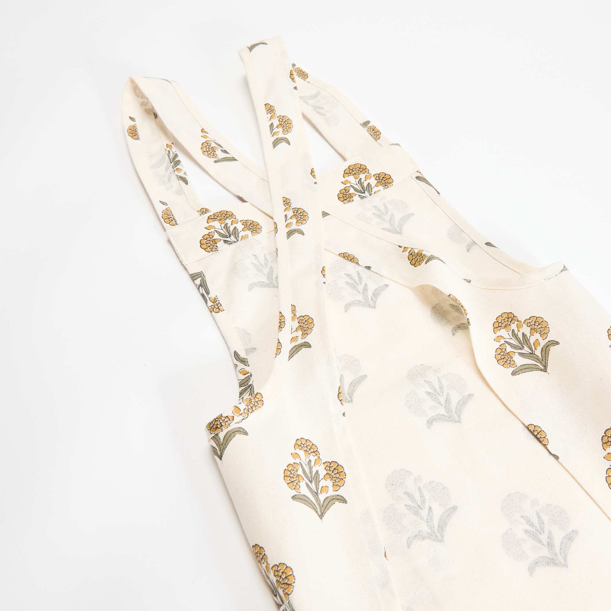 Printed Japanese Kitchen Apron GREEN