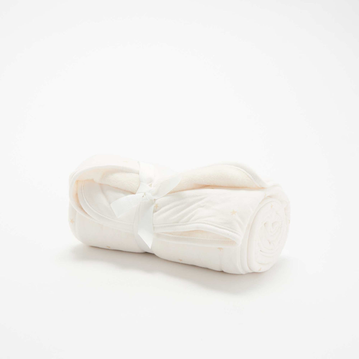 Printed Fleece Blanket WHITE