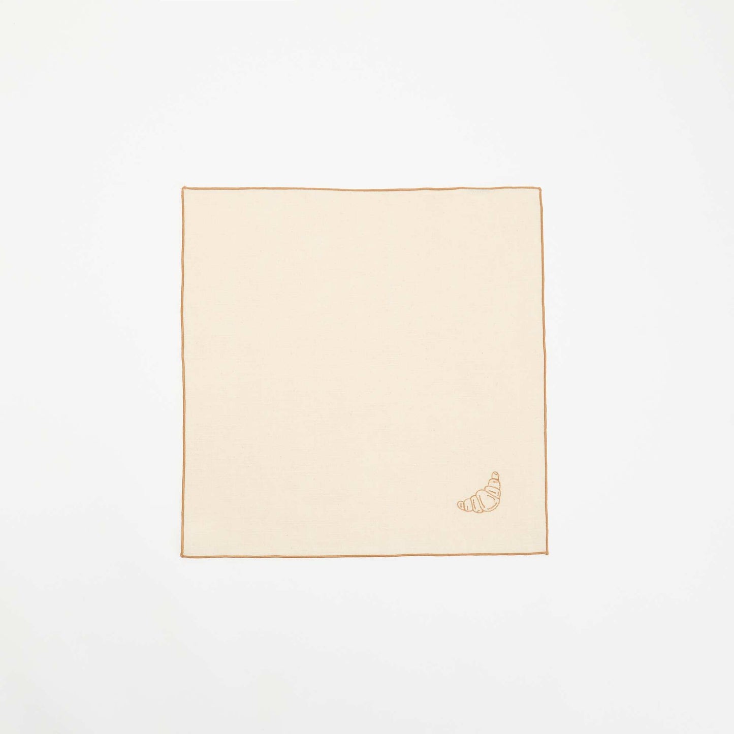 Set of 2 embroidered table napkins BEIGE