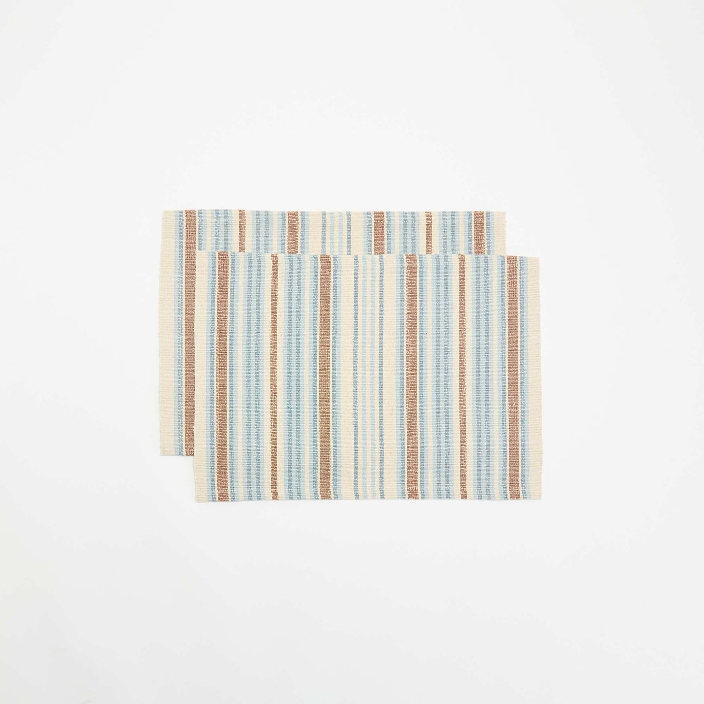 Set of 2 Rectangular Placemats WHITE