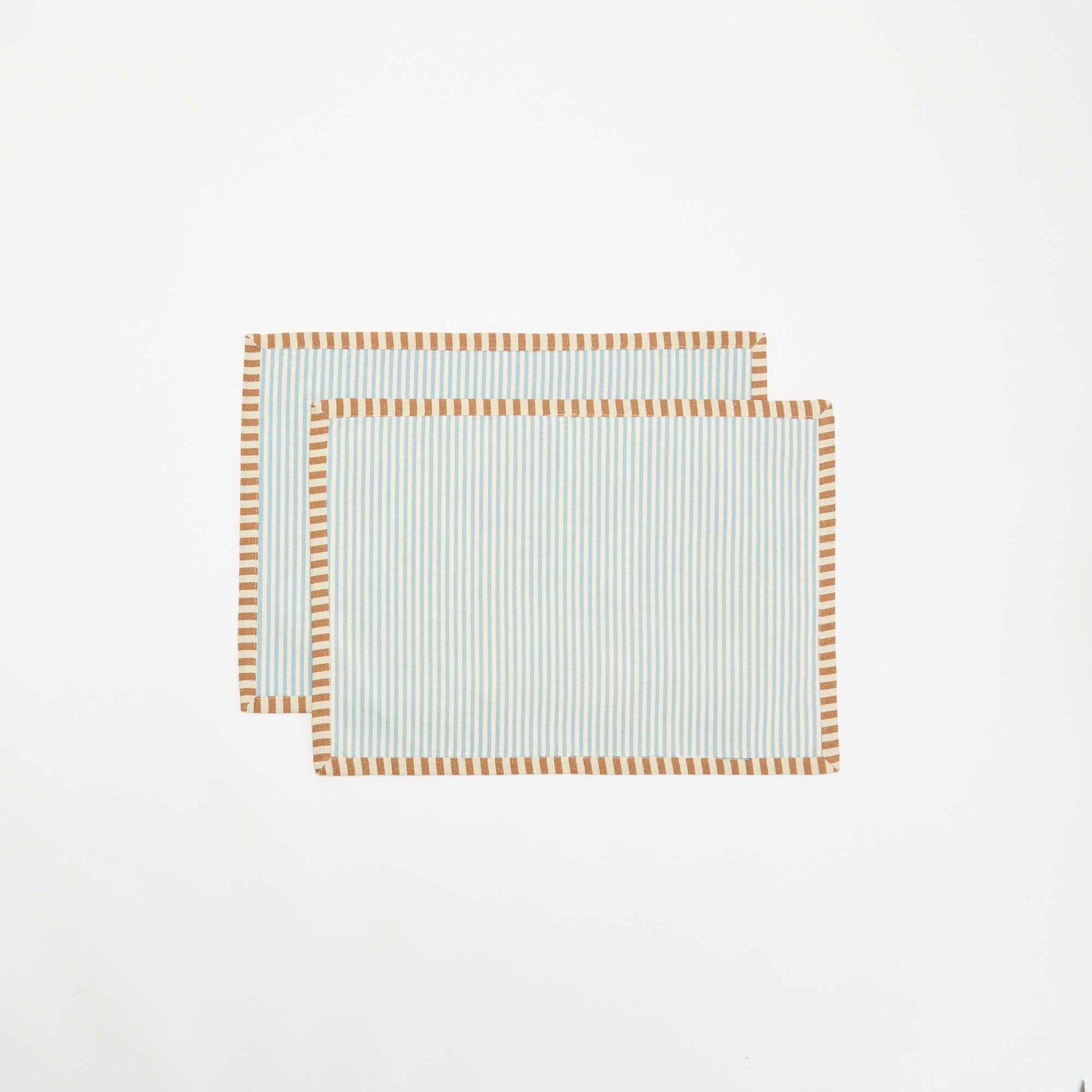 Set of 2 rectangular placemats WHITE