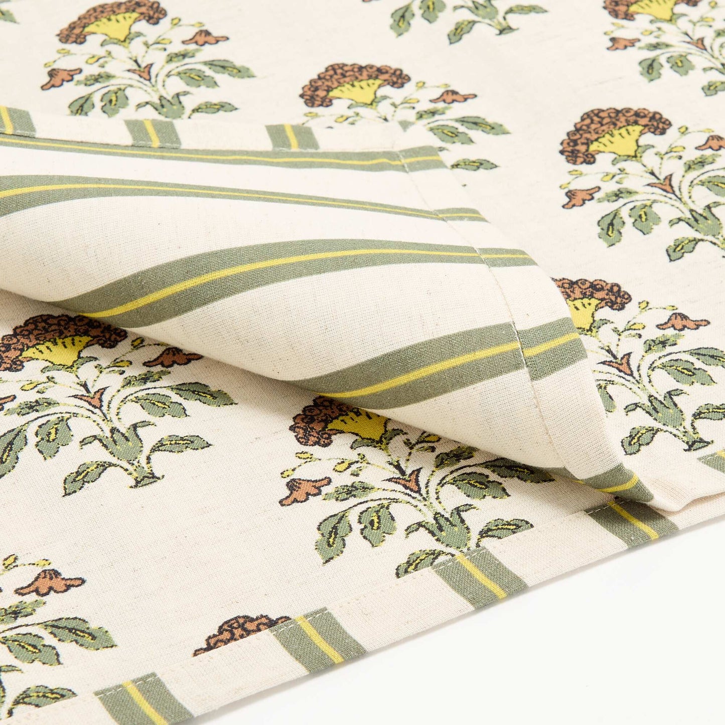 Set of 2 Printed Placemats GREEN