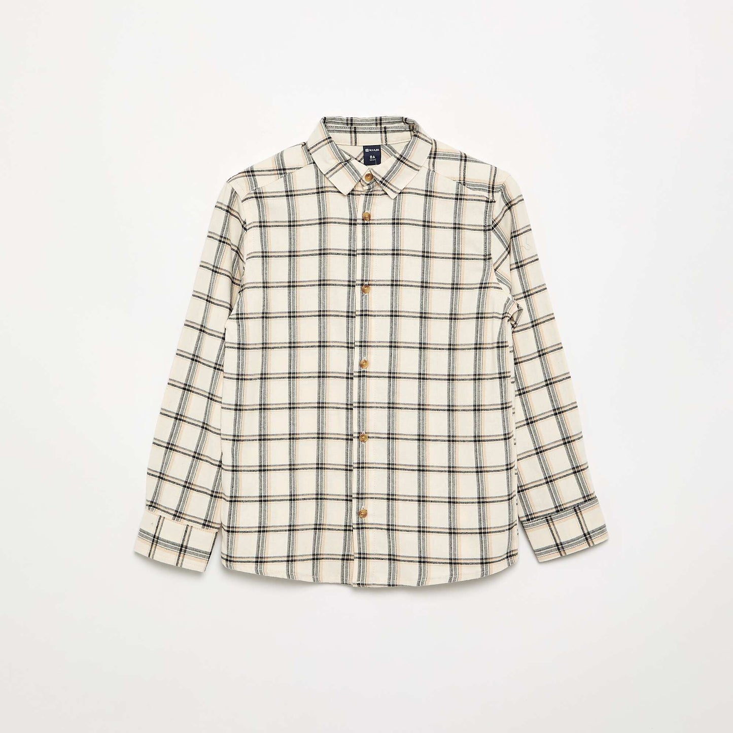Flannel plaid shirt GREY