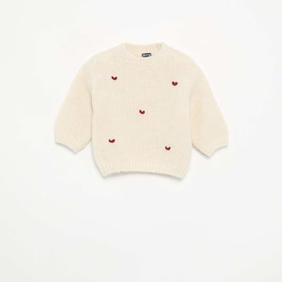 Long-sleeved sweater BEIGE