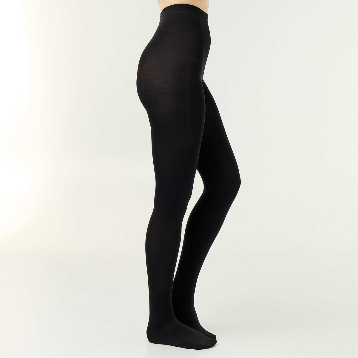 Warm fleece-lined tights BLACK