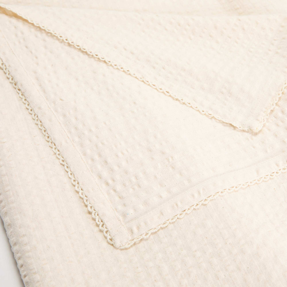 Waffle fabric tablecloth BEIGE