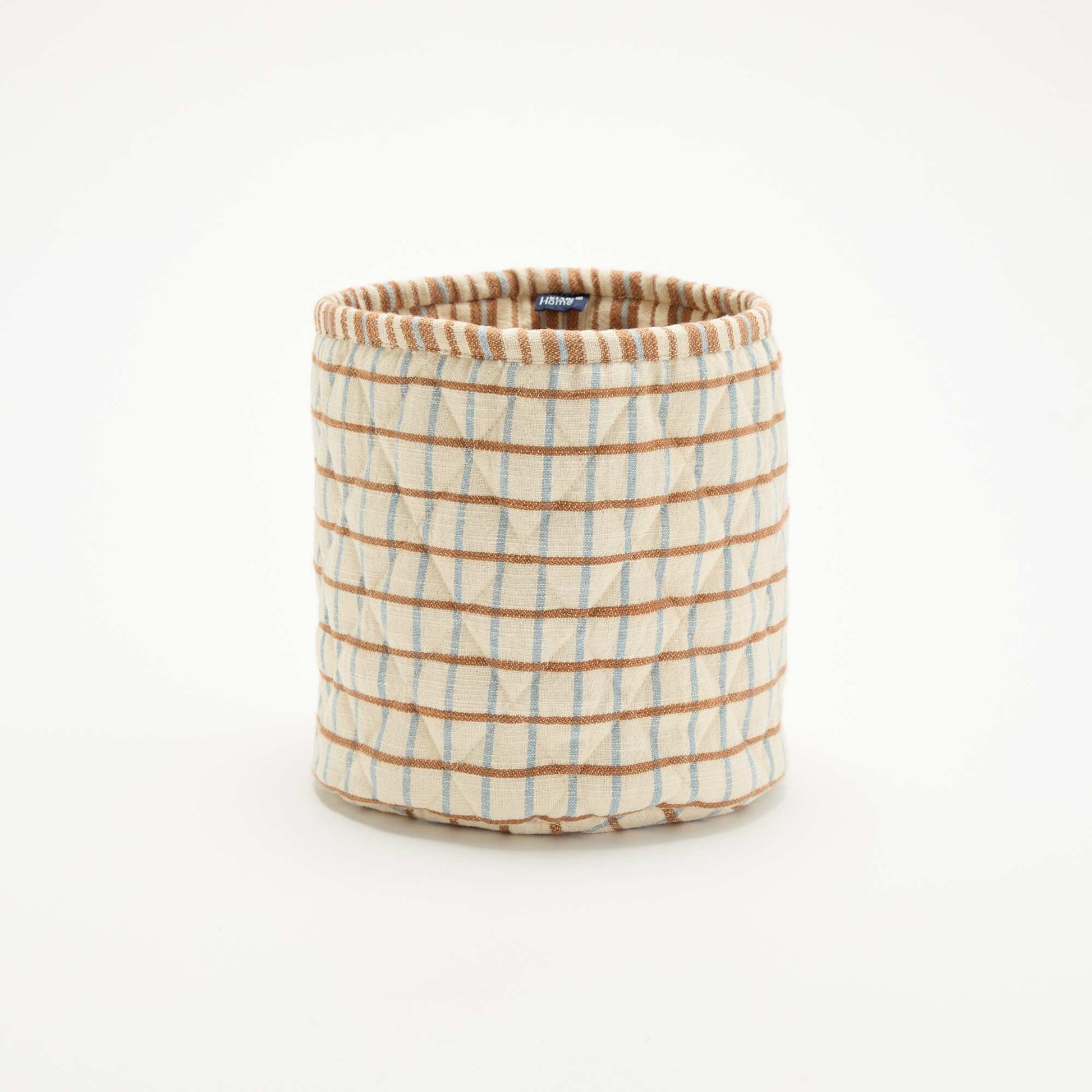 Small Printed Storage Basket - Kiabi Home BROWN