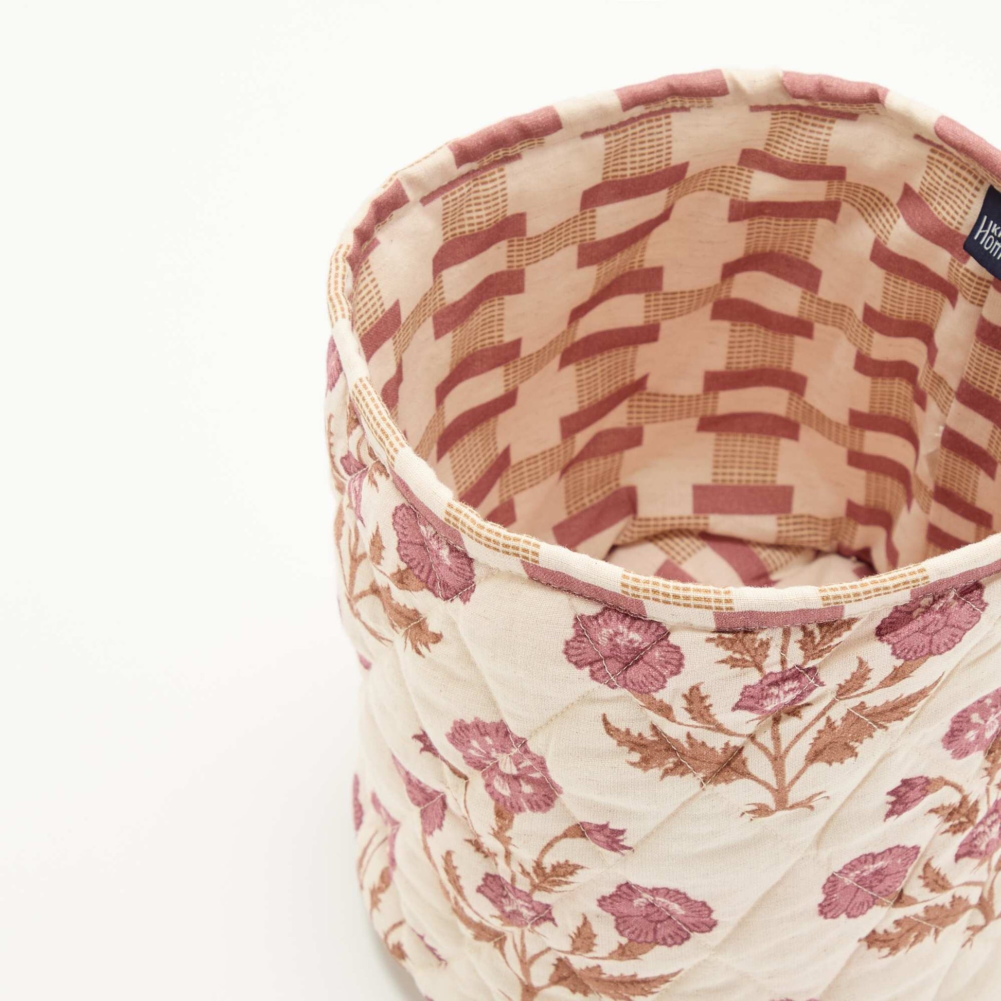 Small printed storage basket - Kiabi Home PINK
