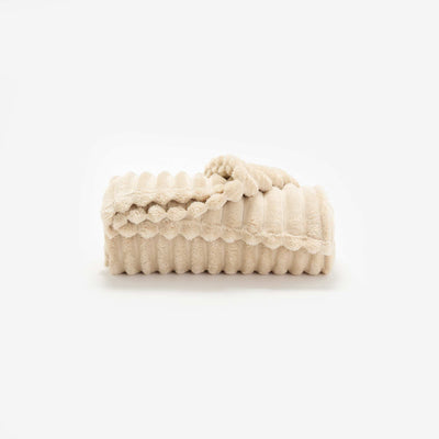 Ribbed Throw BEIGE