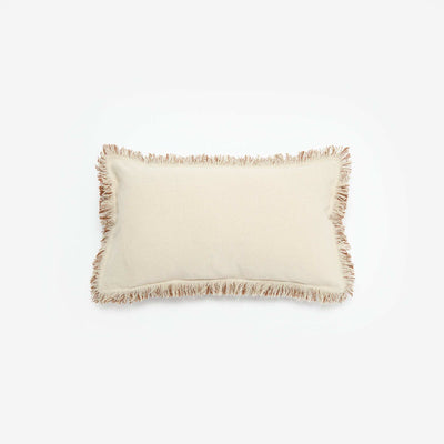 Fringed Cushion Cover 30 x 50 cm BROWN