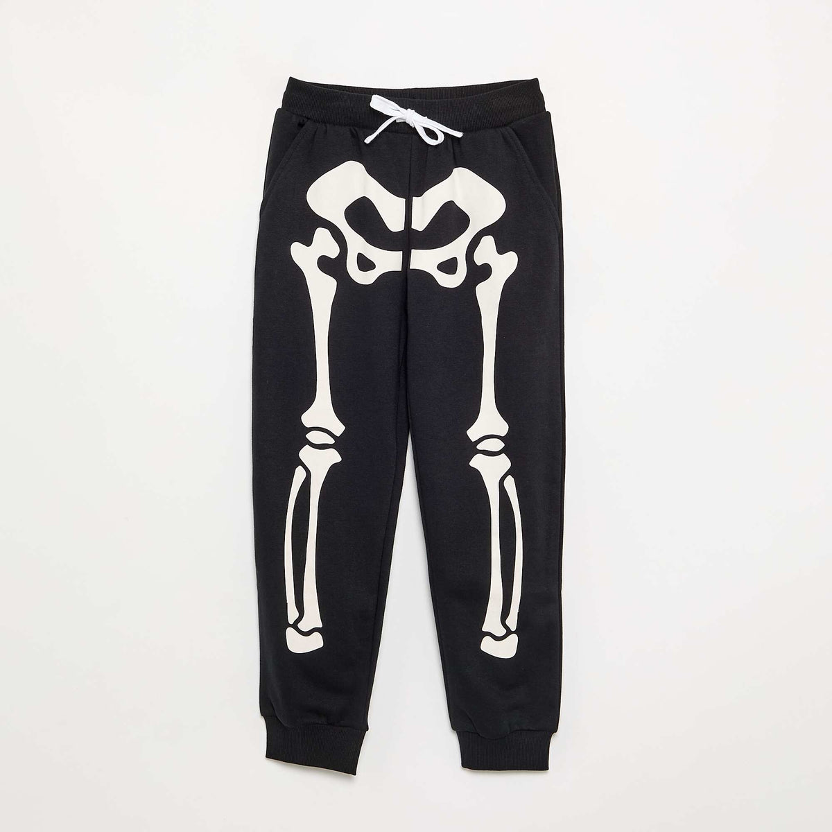'Skeleton' Joggers BLACK