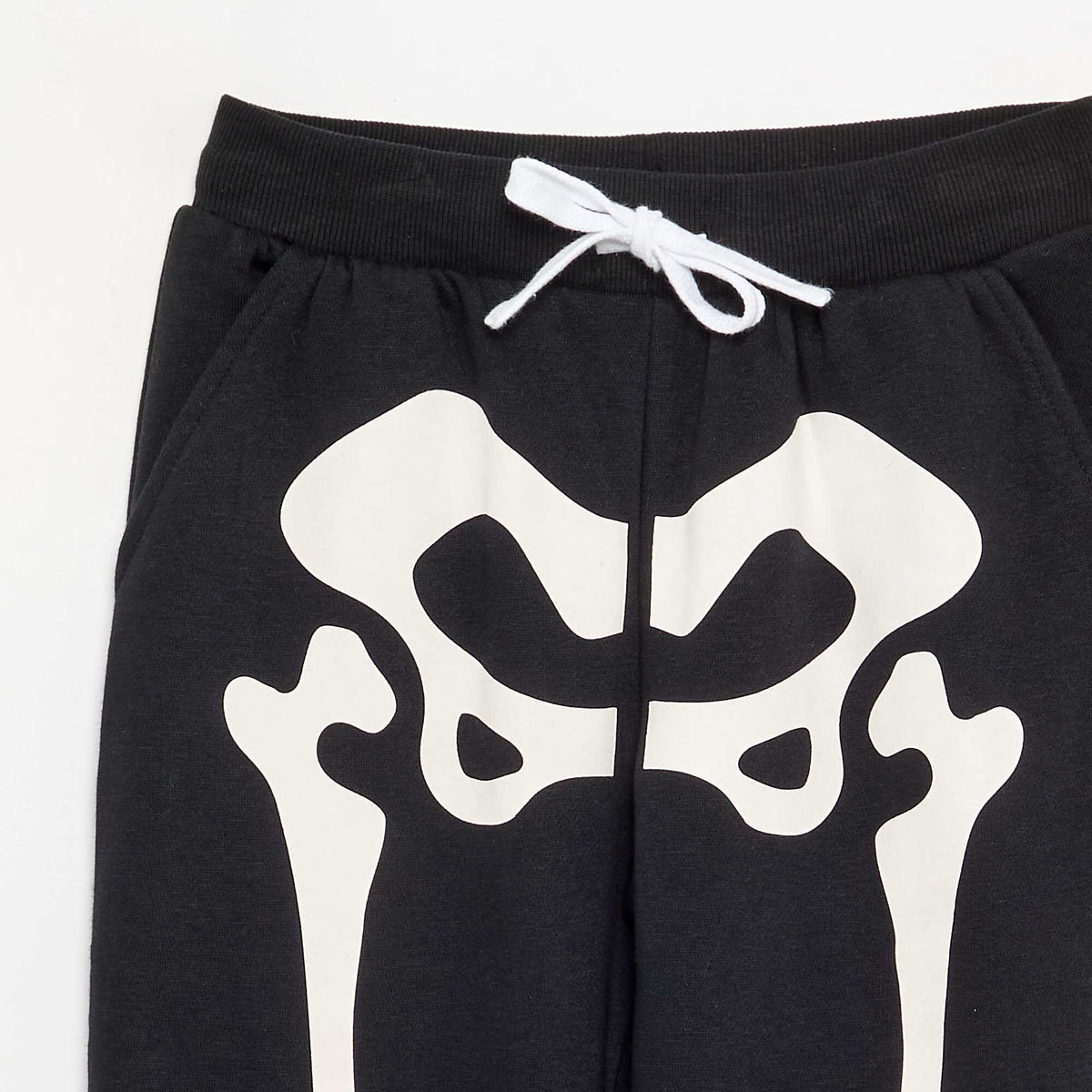 'Skeleton' Joggers BLACK