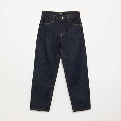 Straight-leg denim trousers BLUE
