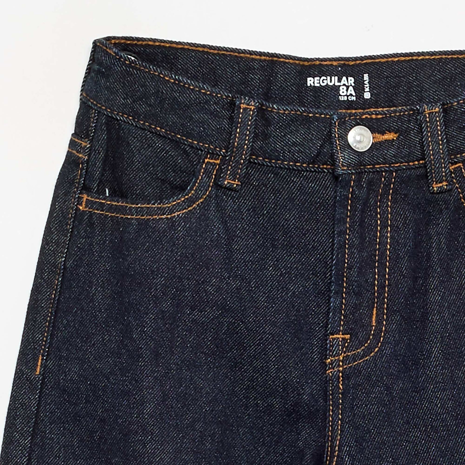 Straight-leg denim trousers BLUE