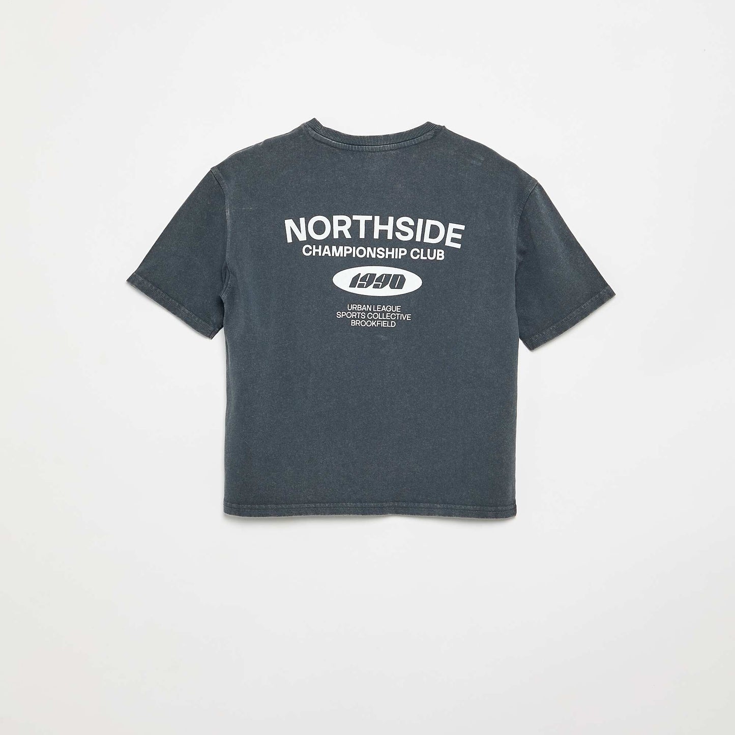 Printed Short Sleeve T-Shirt GREY