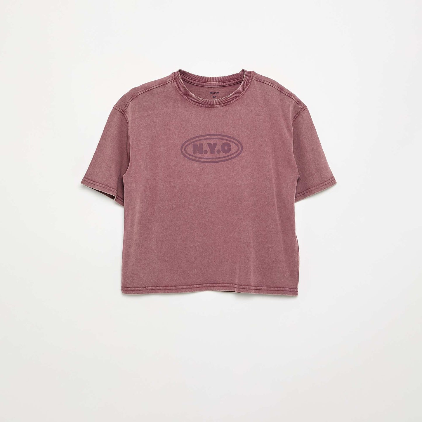 Printed Short-Sleeved T-shirt PURPLE