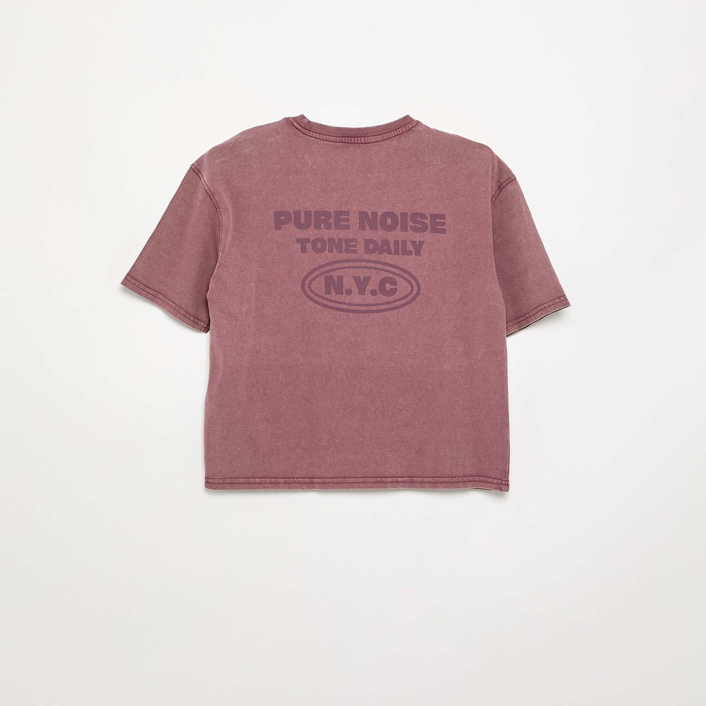 Printed Short-Sleeved T-shirt PURPLE
