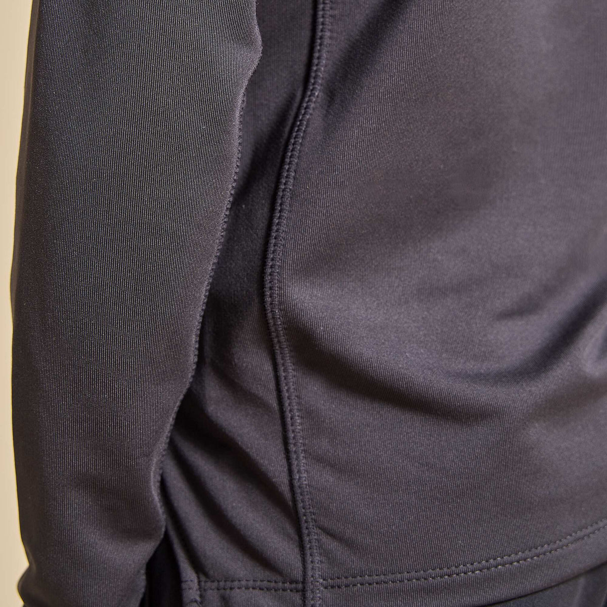 Zip-neck sports jacket BLACK