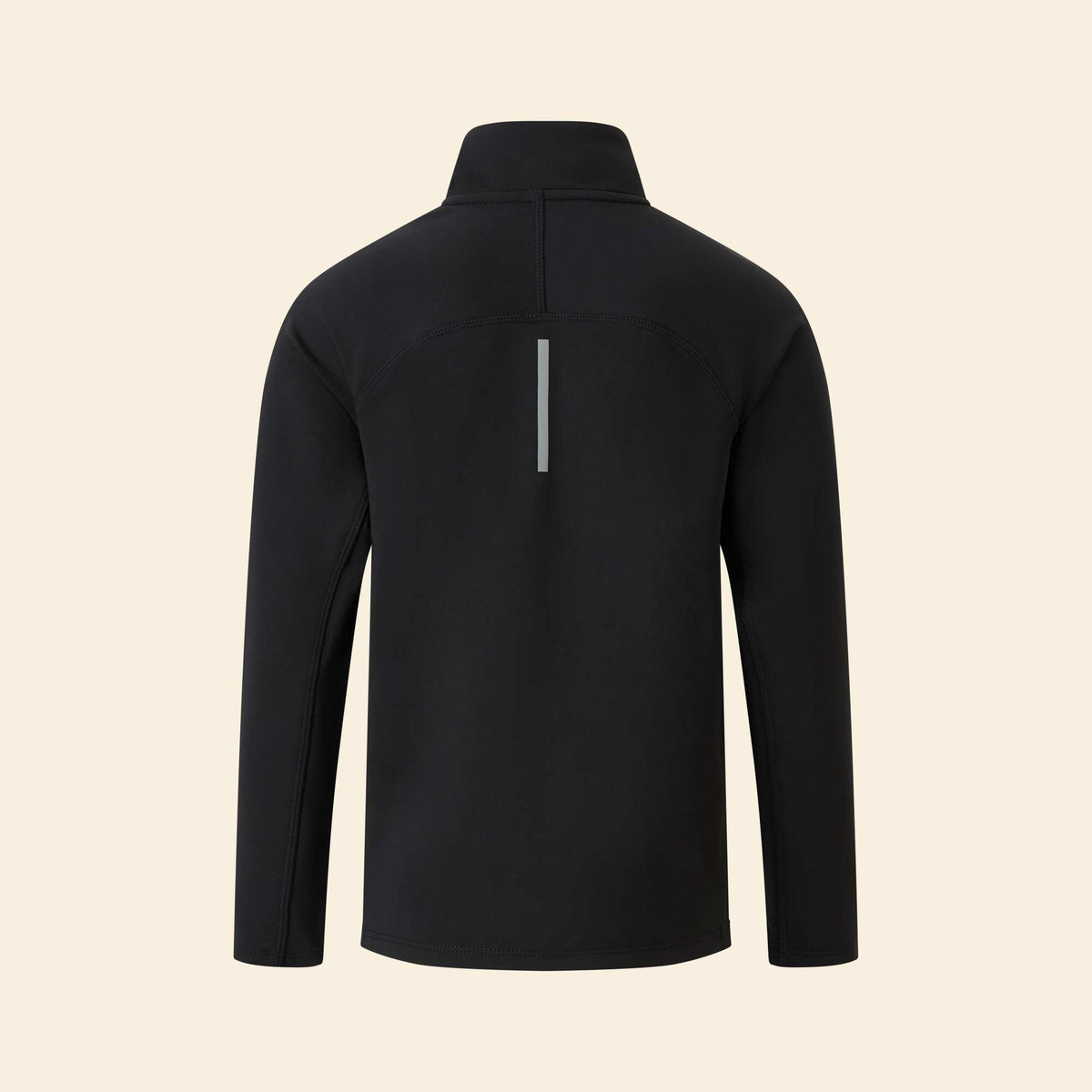 Zip-neck sports jacket BLACK