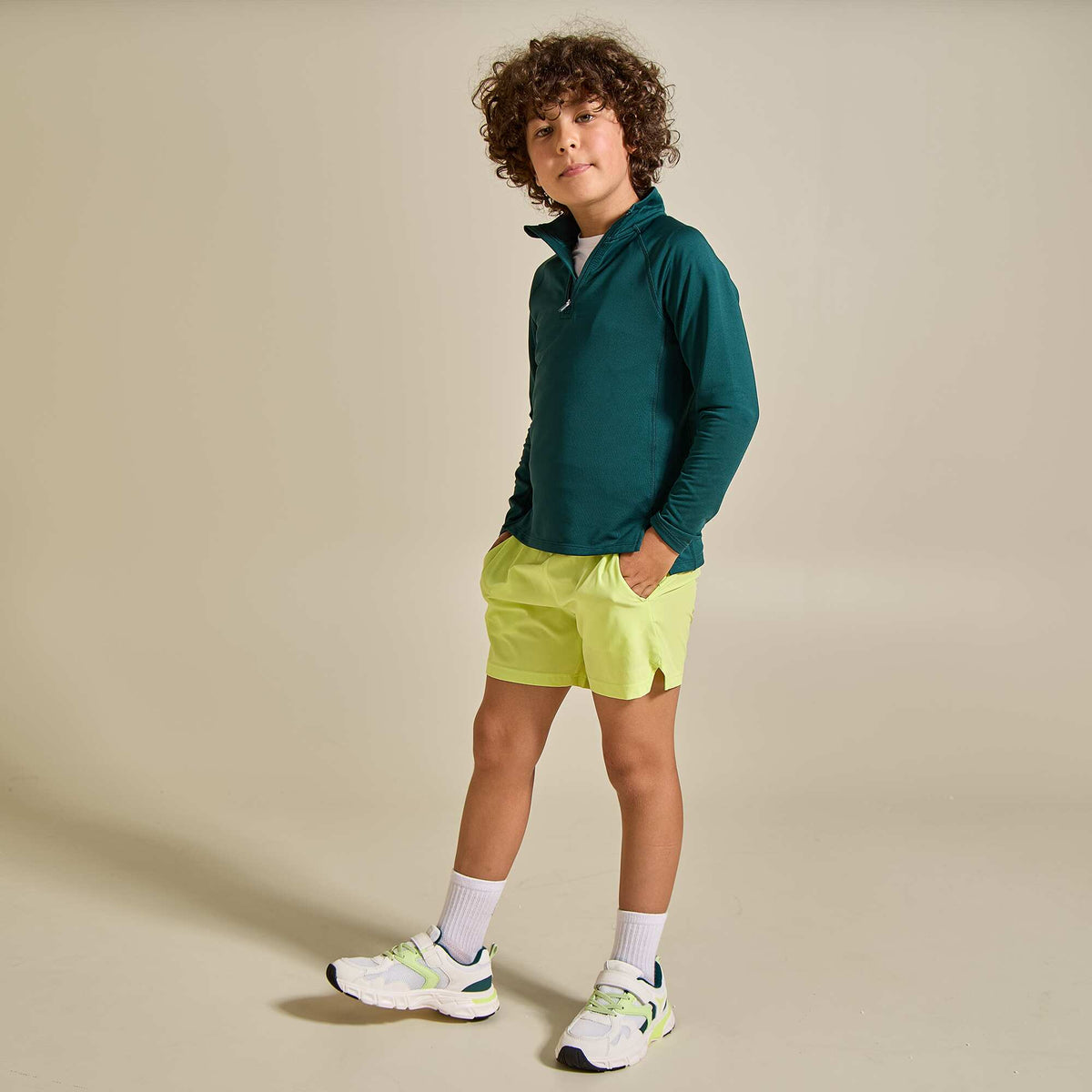 Zip-neck sports jacket GREEN