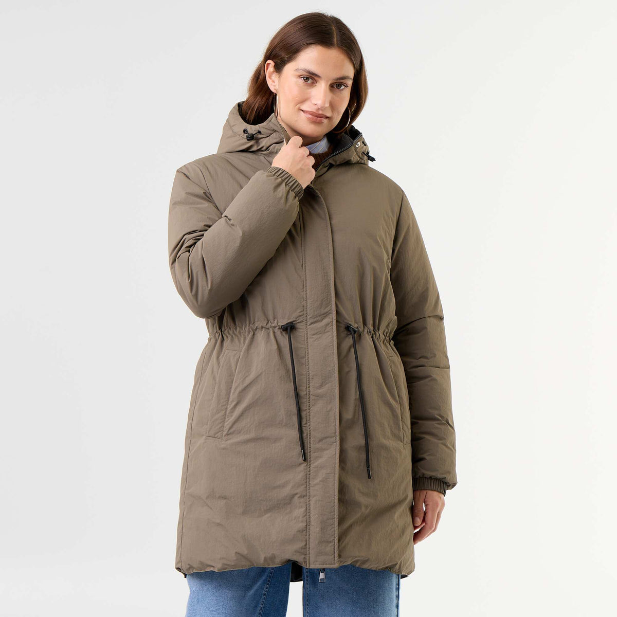 Long Reversible Parka KHAKI