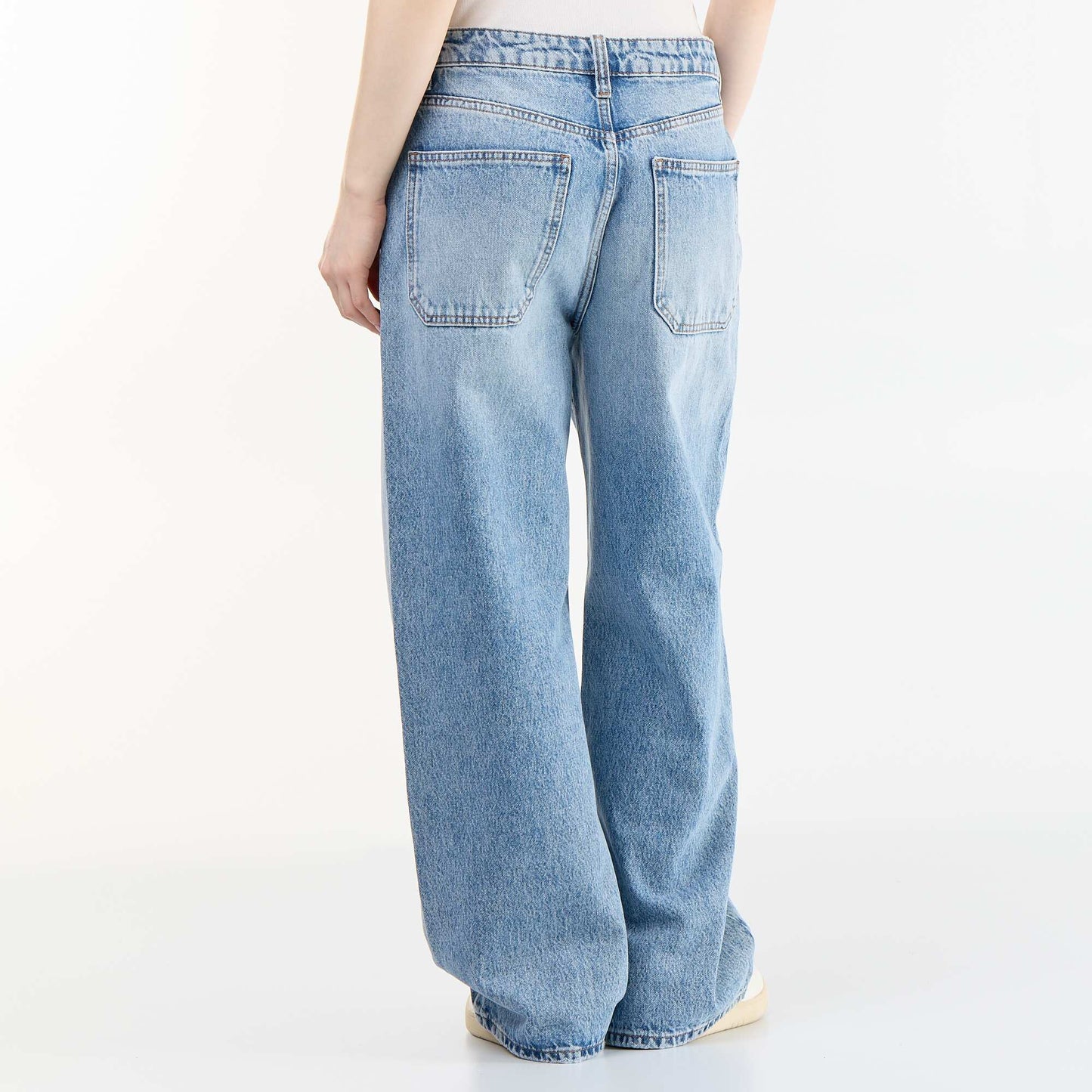 Baggy Fit Denim Trousers BLUE