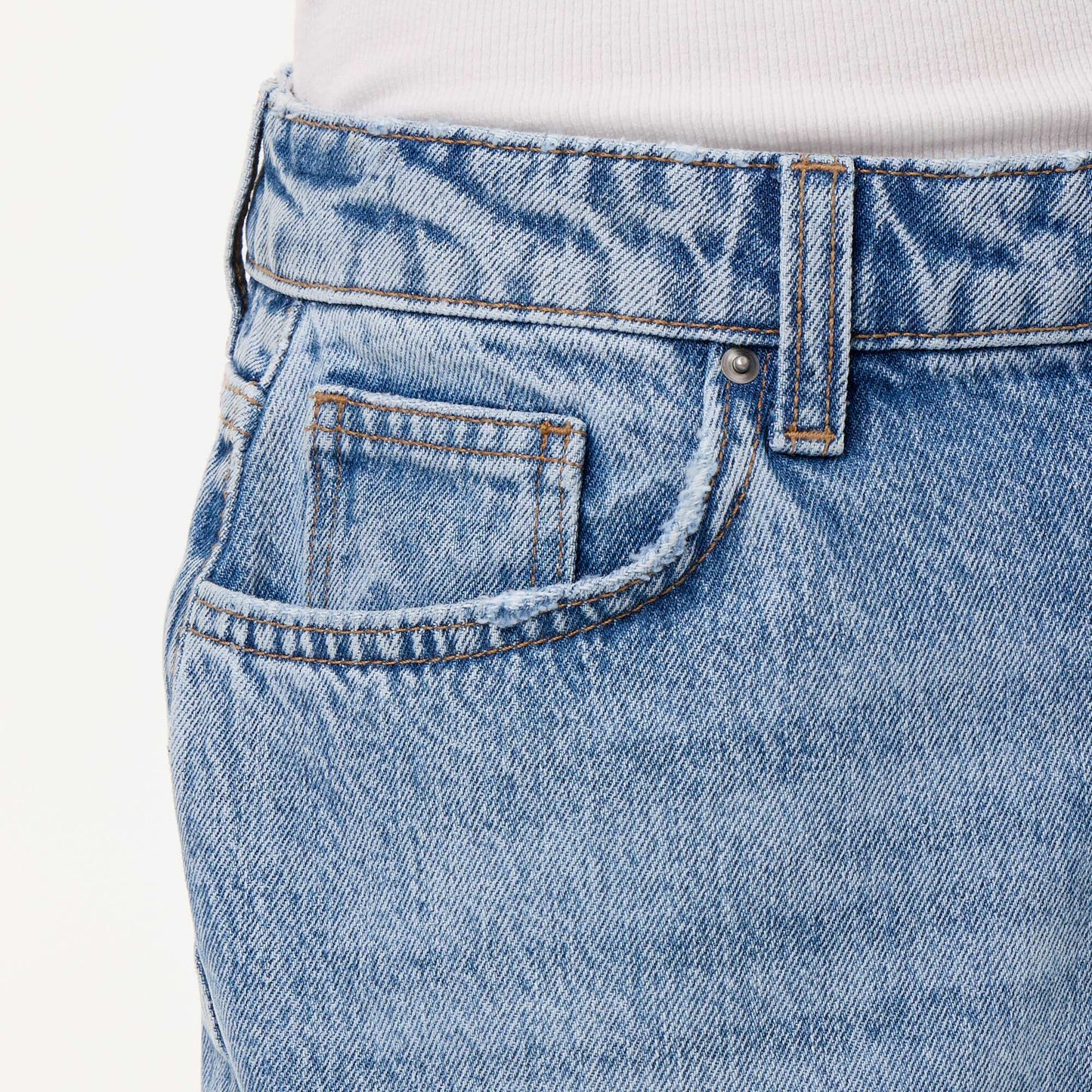 Baggy Fit Denim Trousers BLUE