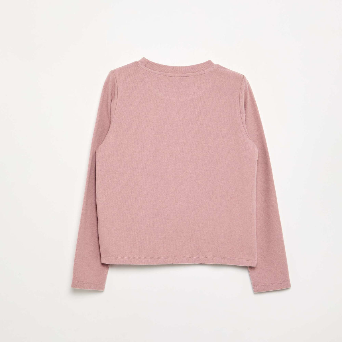 T-shirt with pearl details PINK
