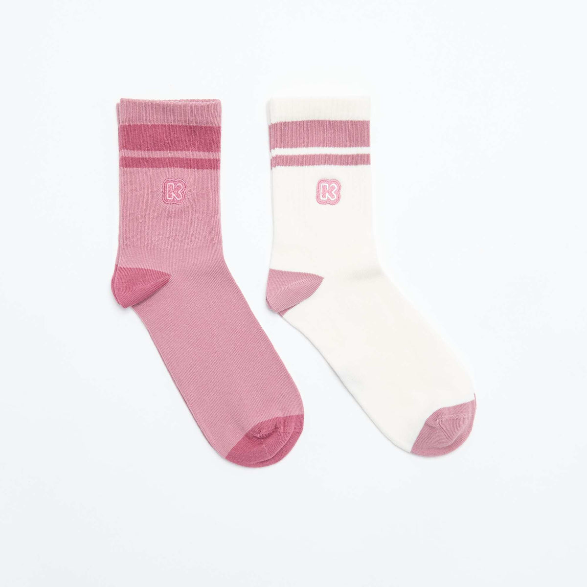 Pack of 2 Pairs of Women's Socks - Kiabi PINK