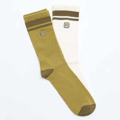 Men's 2-Pack Socks - Kiabi GREEN