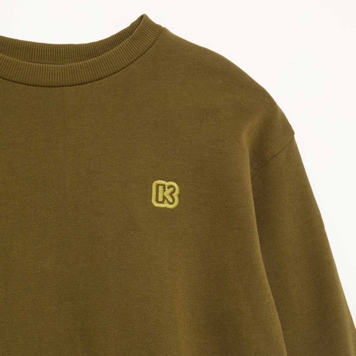 Kid's Solid French Terry Sweatshirt - Kiabi KHAKI