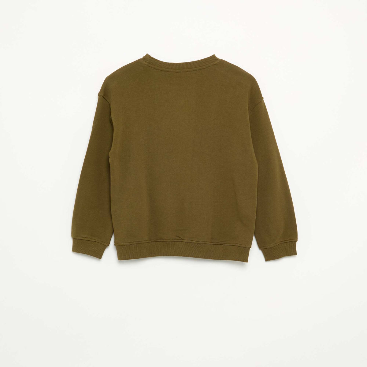 Kid's Solid French Terry Sweatshirt - Kiabi KHAKI