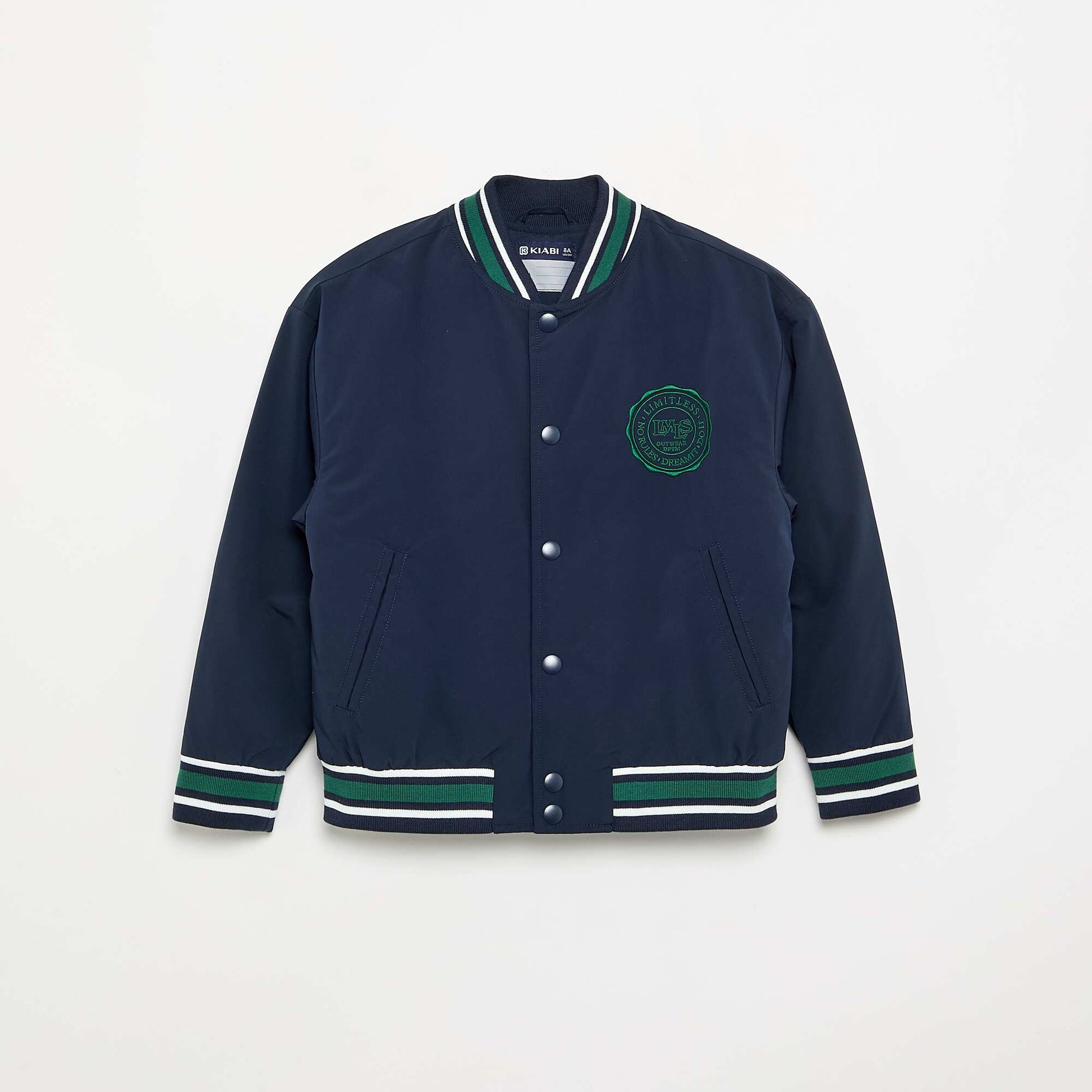 Varsity-style jacket BLUE