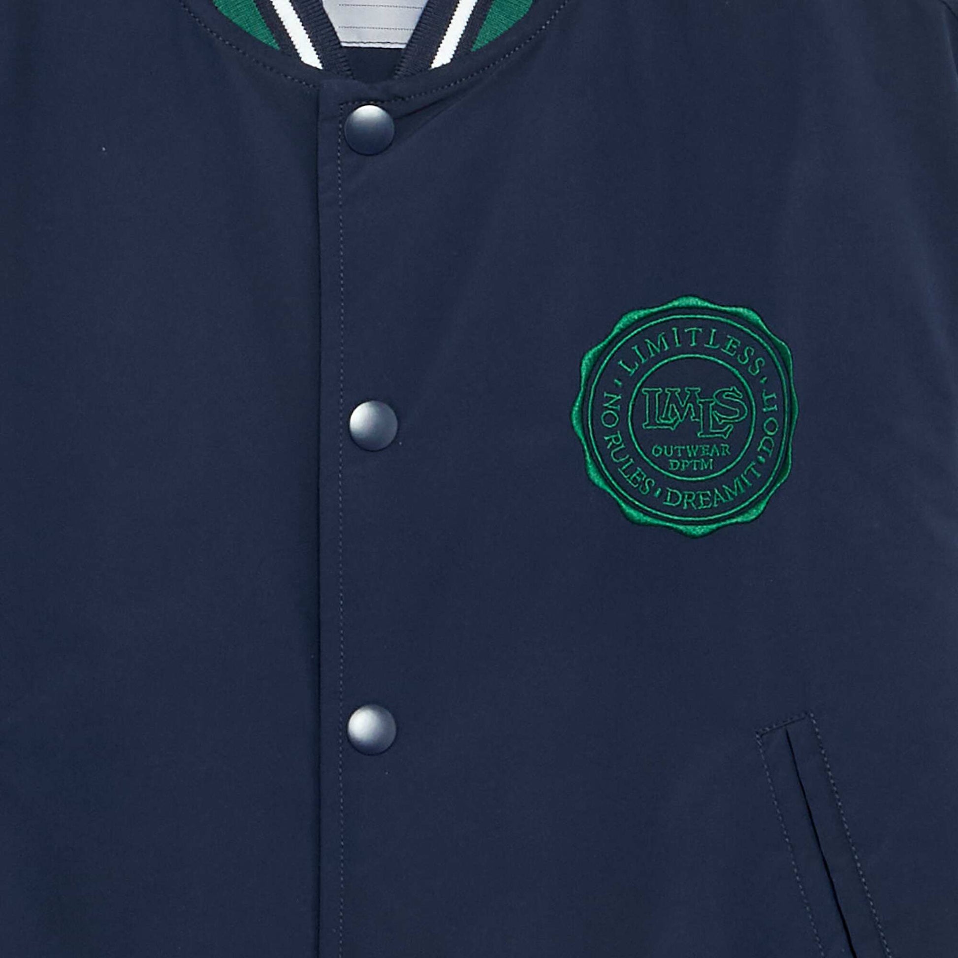 Varsity-style jacket BLUE