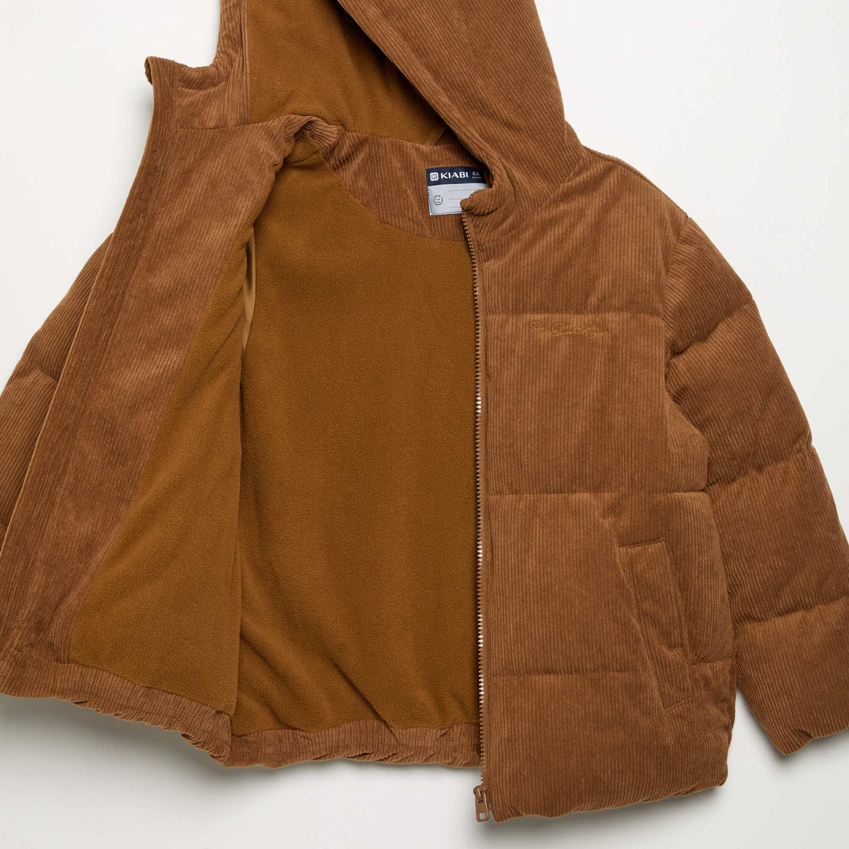 Corduroy Puffer Jacket BROWN