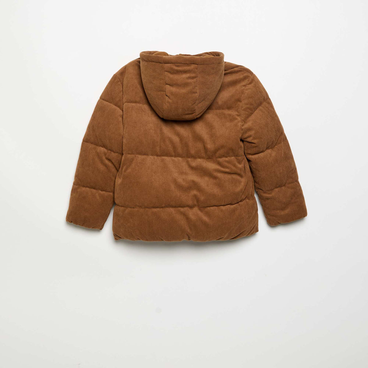 Corduroy Puffer Jacket BROWN