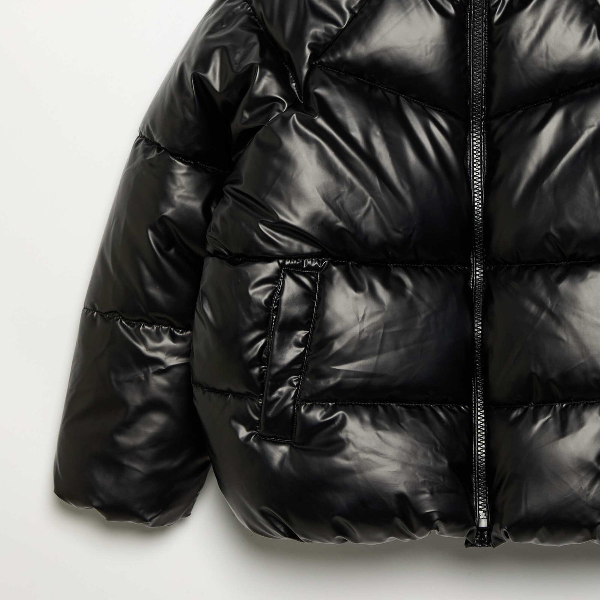 Hooded Padded Jacket BLACK