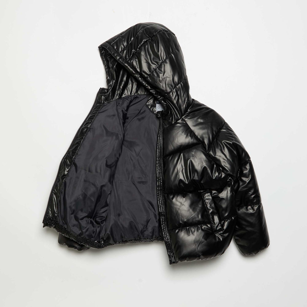 Hooded Padded Jacket BLACK