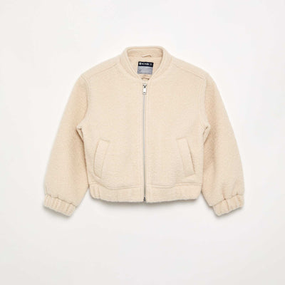 Faux wool jacket BEIGE