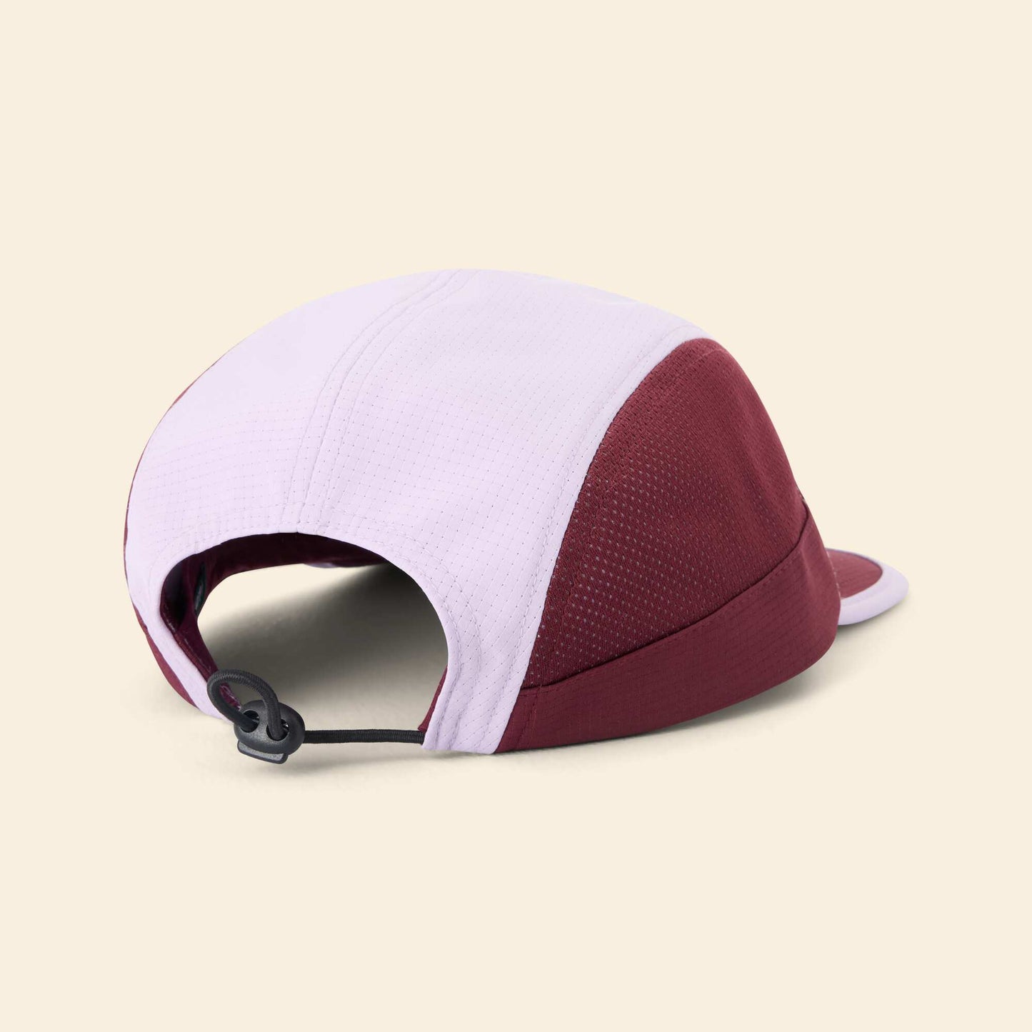 Running cap with soft brim RED