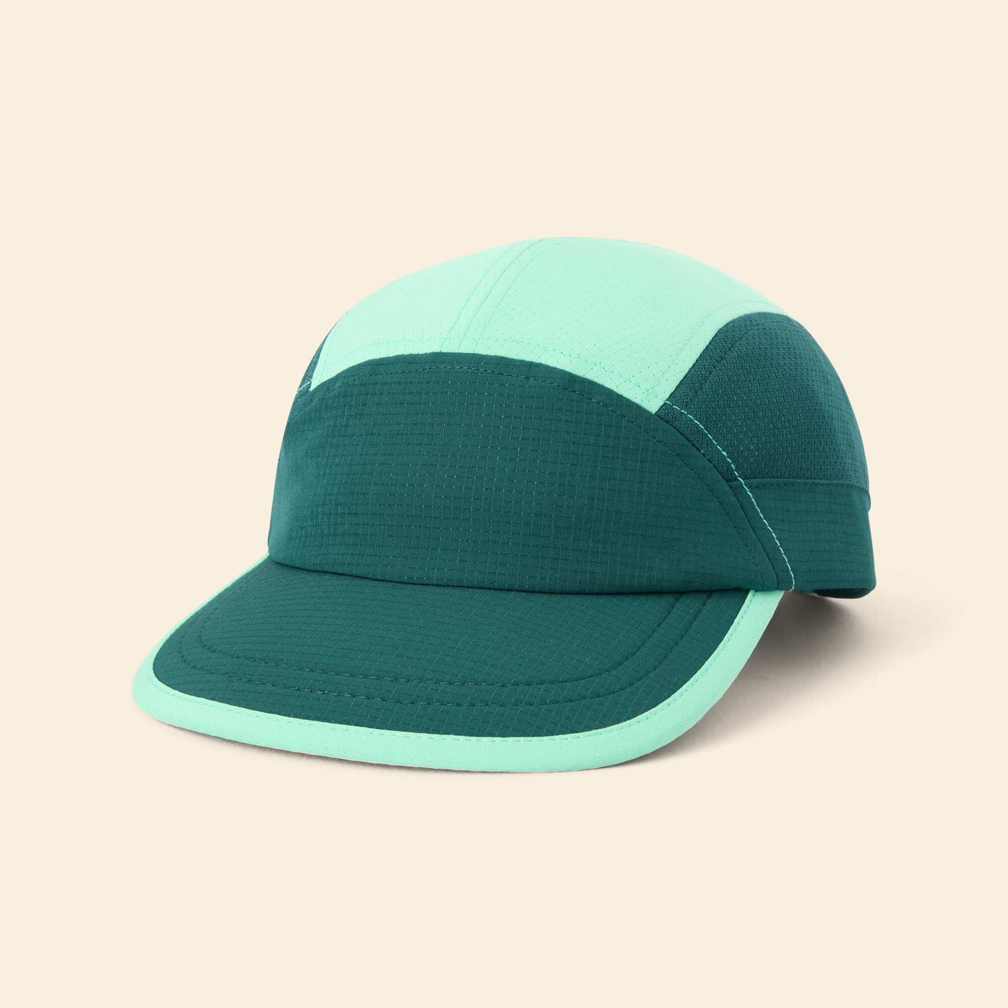 Running cap with soft brim GREEN