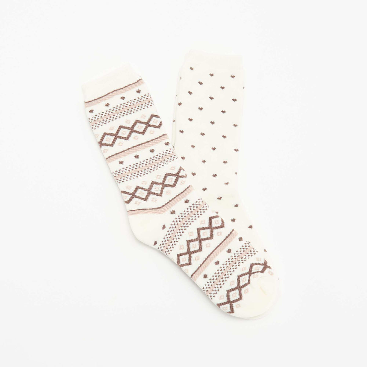 2-Pack of Lined Socks WHITE