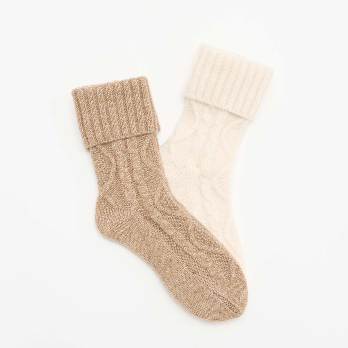 Pack of 2 Pairs of Socks BEIGE