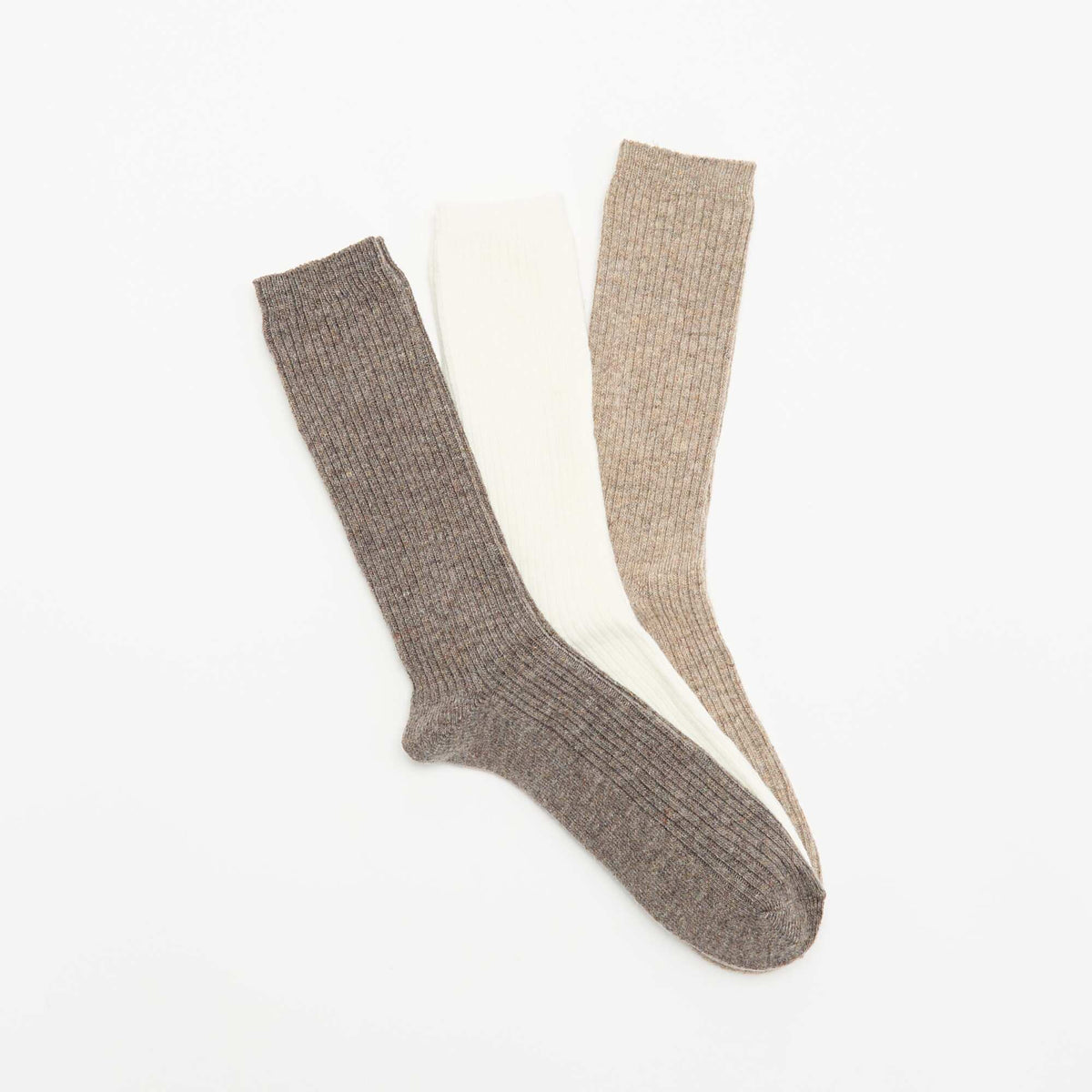 3-Pack of Warm Socks BEIGE