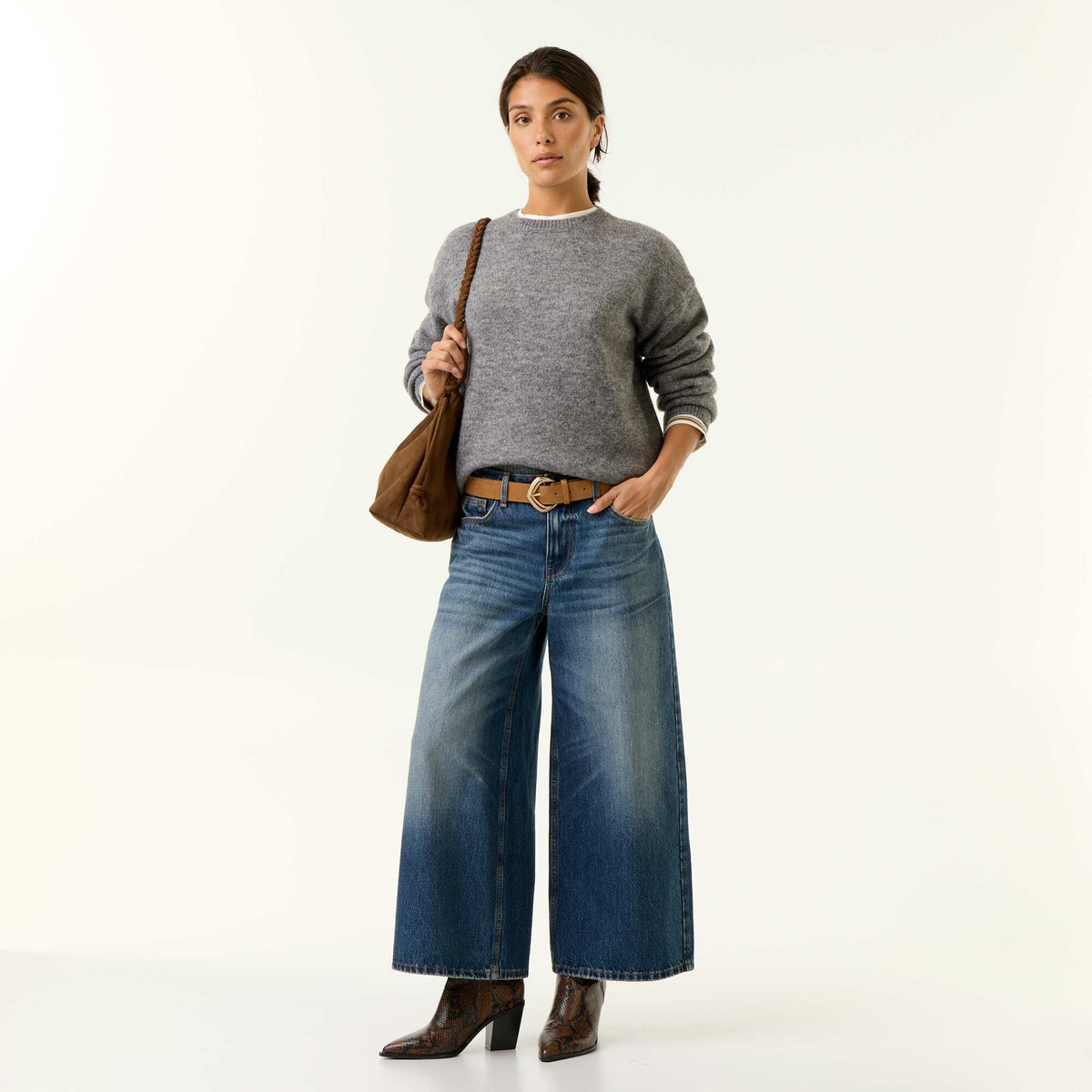 Chunky knit sweater GREY