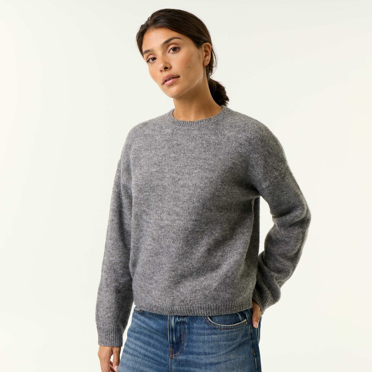 Chunky knit sweater GREY