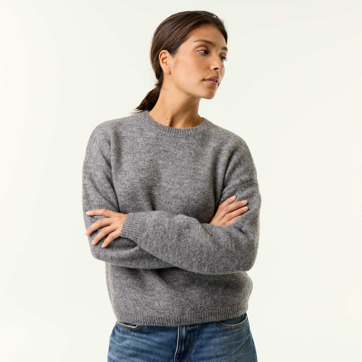 Chunky knit sweater GREY