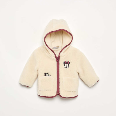 Disney Minnie Sherpa-Effect Puffer Jacket ECRU