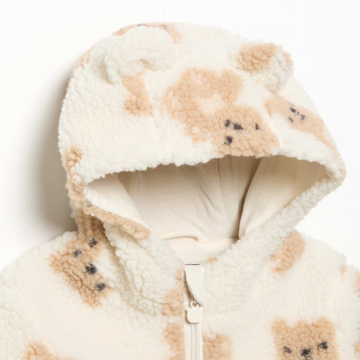 Shearling-look jacket BEIGE