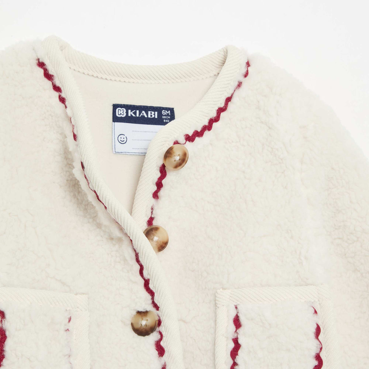 Faux Shearling Effect Jacket BEIGE